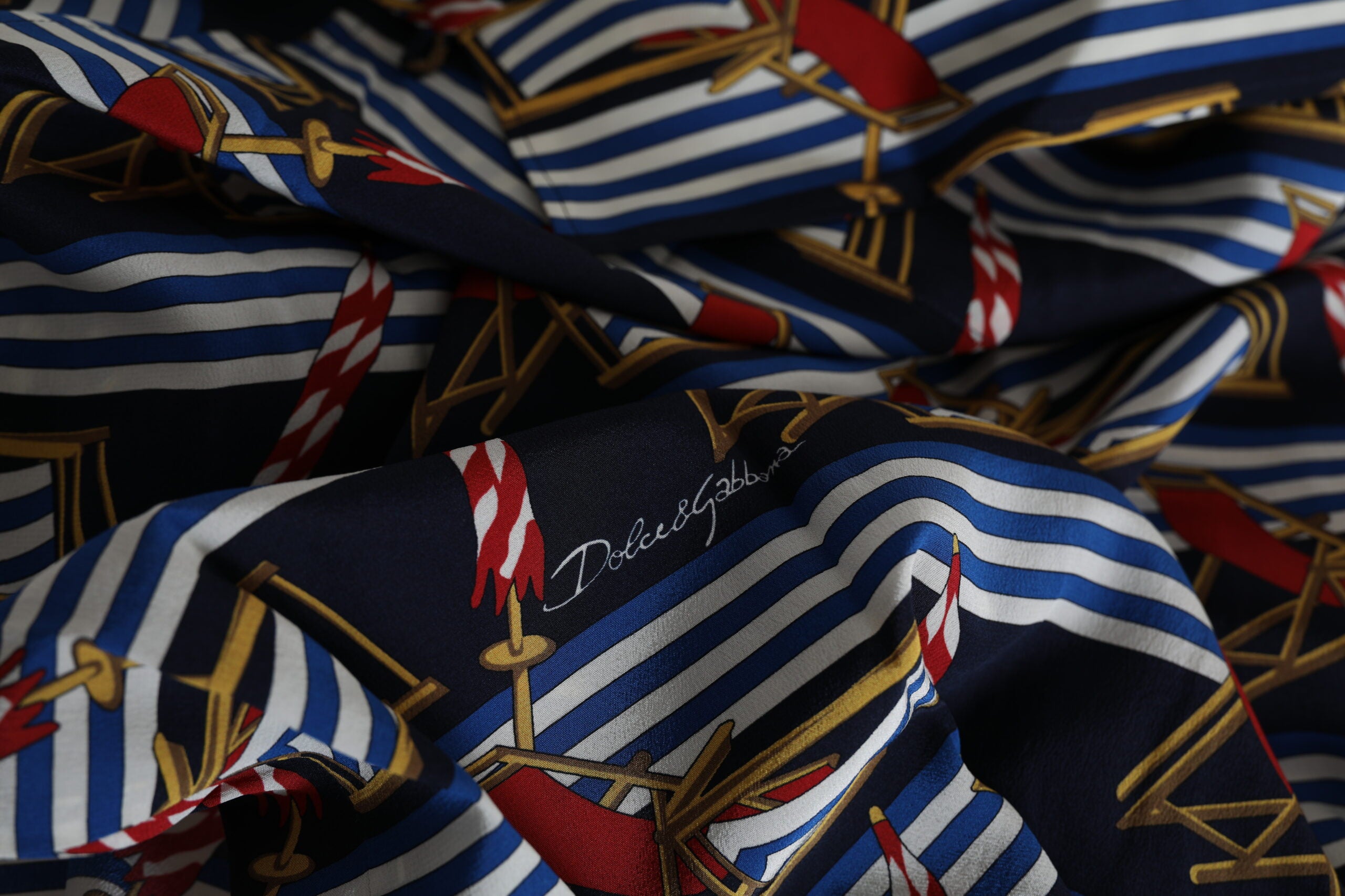 Dolce & Gabbana Çok Renkli Kısa Kollu Plaj Sandalyesi Gömleği